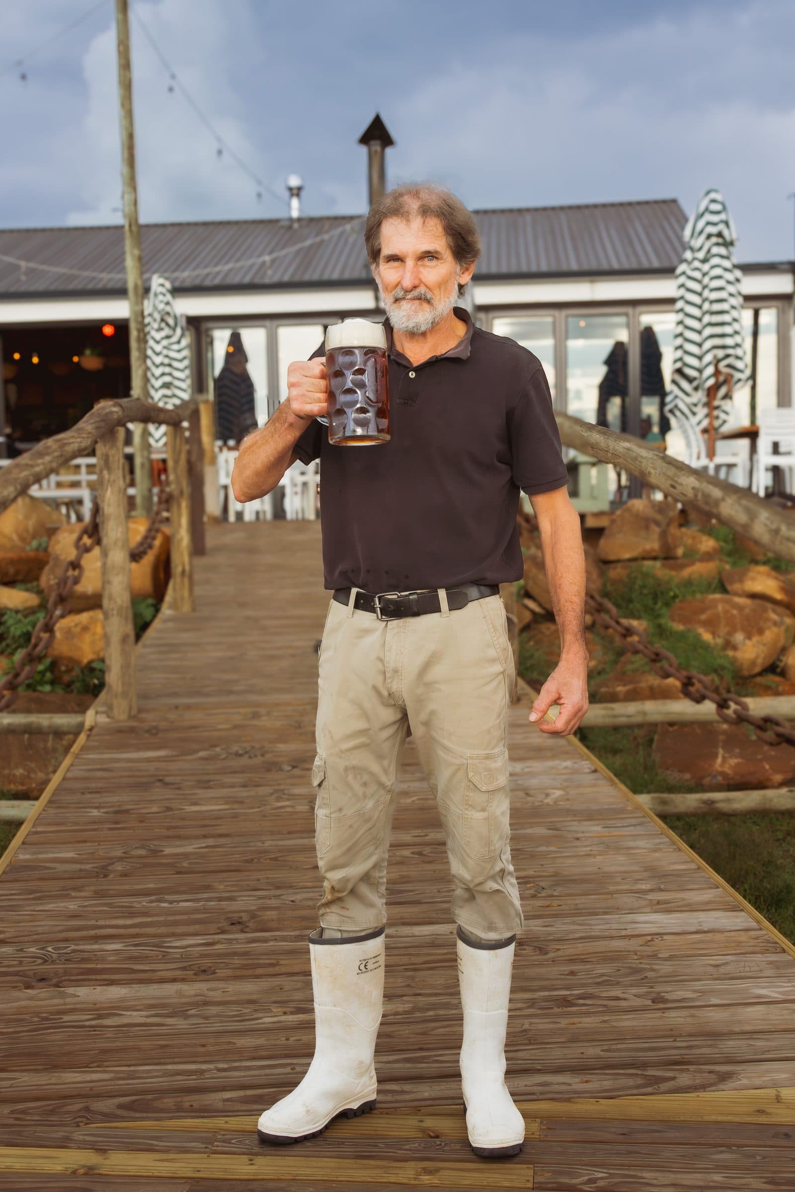 Craft beer poured at Blueberry Brewery