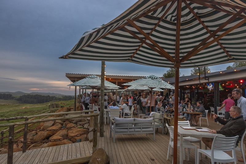 Blueberry Cafe terrace with Midlands views