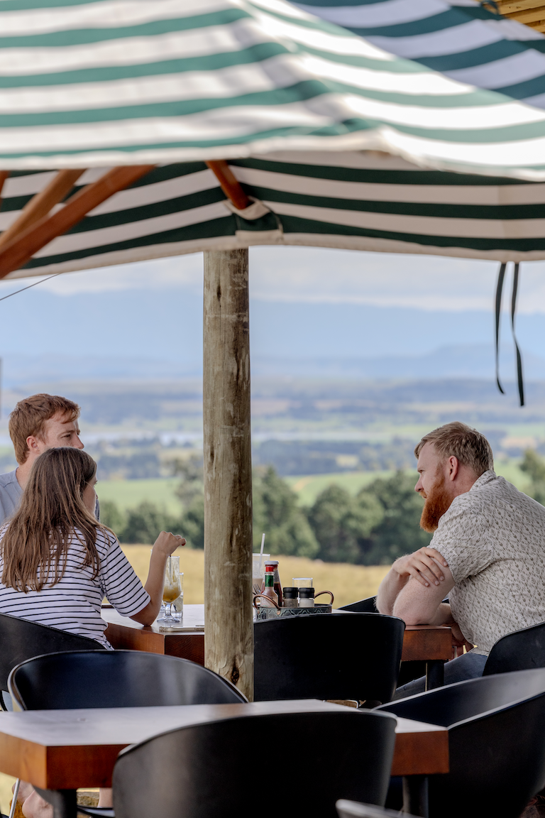 Guests enjoying drinks at Blueberry Cafe